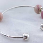 Preserved petals in charm beads to fit Pandora Bracelets - The Flower Preservation Workshop