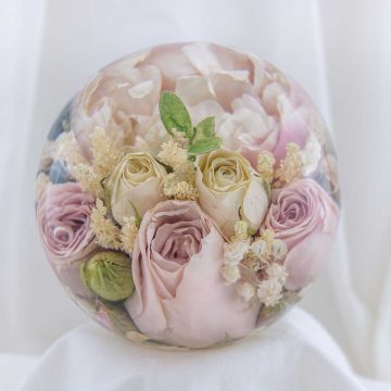 Bouquet Flowers Preserved in Resin, London