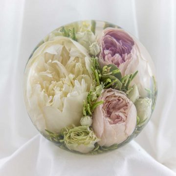 Wedding Bouquet Preserved in Resin, London