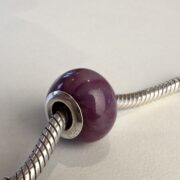 Sterling Silver Block Colour Bead - Preserved Petals
