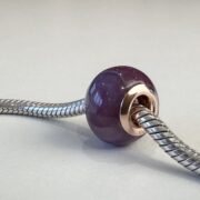 Rose Gold Block Colour Bead - Preserved Petals