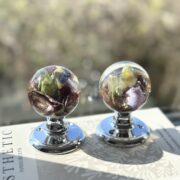 Single Flower Set of Door Knobs