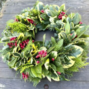 Seasonal fresh flower wreath workshops