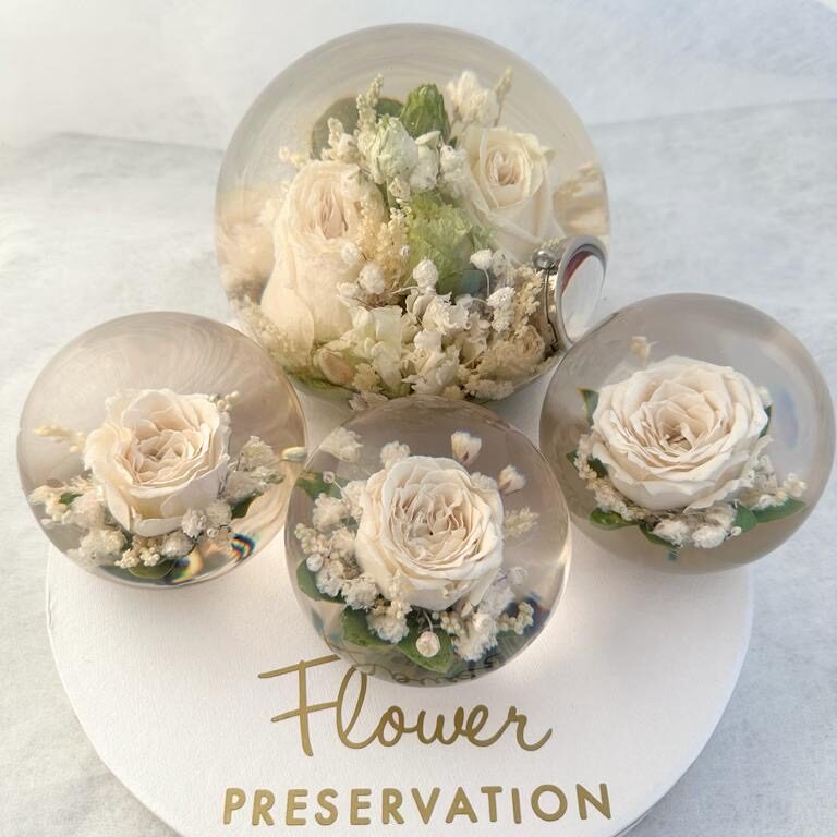 3" Single Flower Paperweights