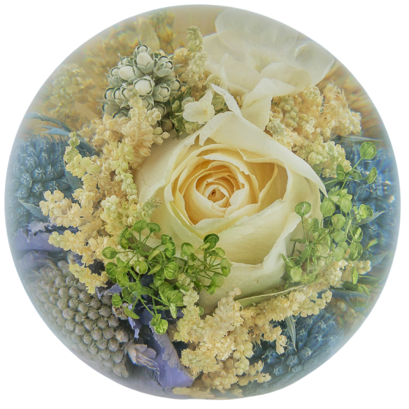 Multi Flower Paperweight - The Flower Preservation Workshop