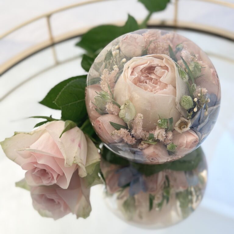 4.5" Multi Flower Paperweight