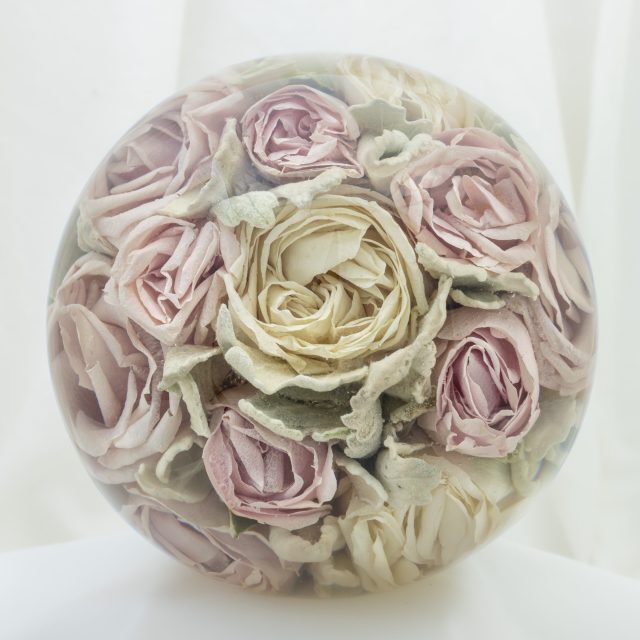 5" Multi Flower Paperweight