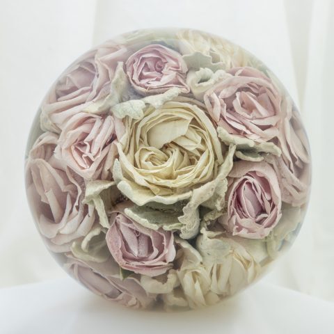 5" Multi Flower Paperweight
