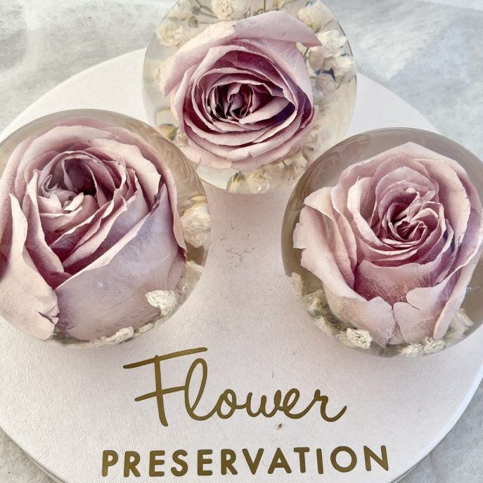 3" Single Flower Paperweight