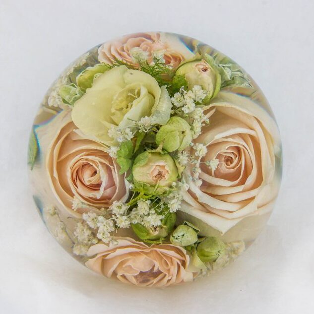 Multi Flower Paperweight - The Flower Preservation Workshop