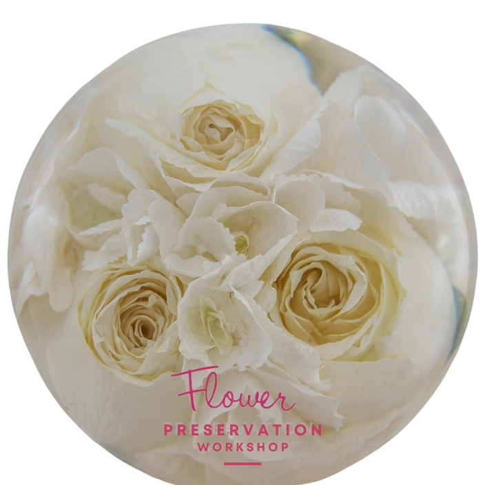 Multi Flower Paperweight - The Flower Preservation Workshop